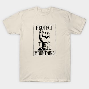 Protect the mountains Framed Dark T-Shirt